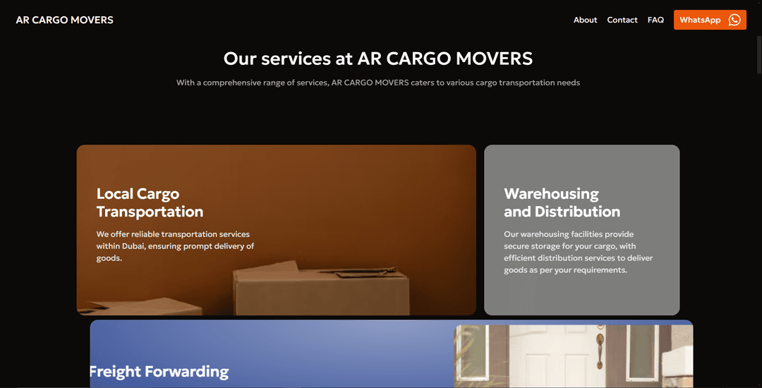 Arcargo about us page